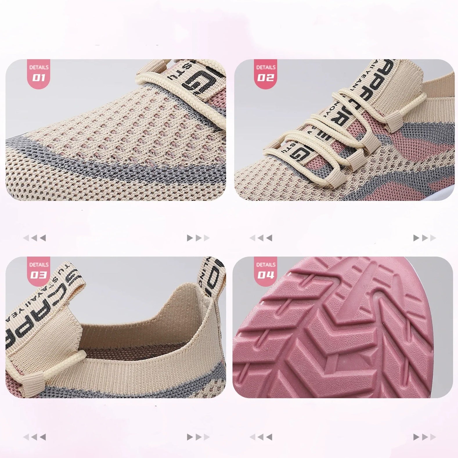 Women's Casual Lace-Up Running Shoes